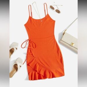 Orange Sleeveless Dress